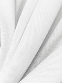 White 100% Polyester Jersey Knit 65W