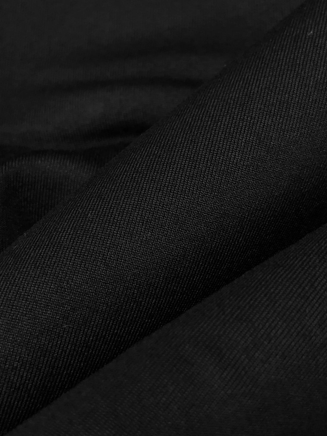 Black Nylon/Lycra Activewear Knit 62W