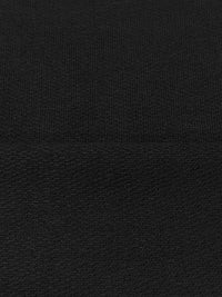 Muted Soft Black Rayon/Lycra French Terry Knit - 60W