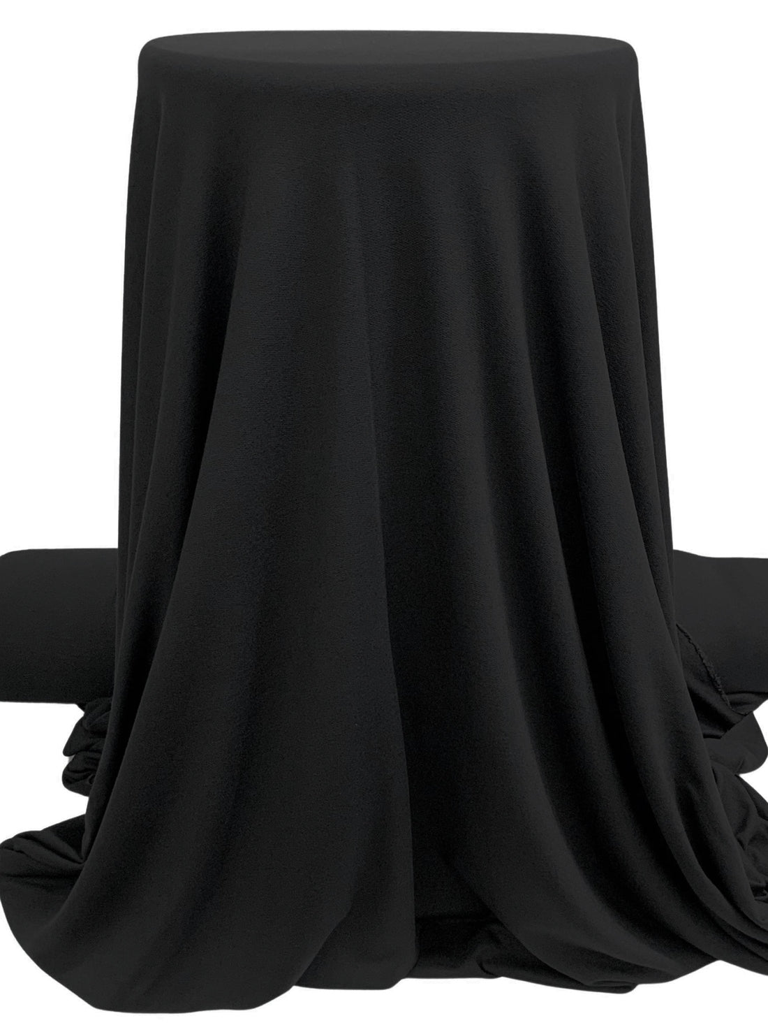 Muted Soft Black Rayon/Lycra French Terry Knit - 60W