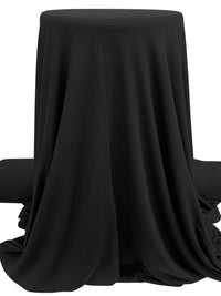 Muted Soft Black Rayon/Lycra French Terry Knit - 60W