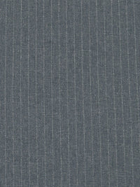 Lava Gray/White Polyester/Rayon Lexington Vertical Pinstripe Weave Suiting - Robert Kaufman - 57W