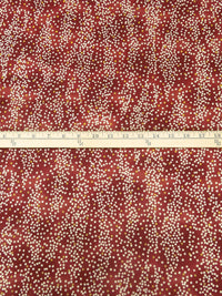 Vivid Auburn/Muted Dark Yellow/Muted Khaki 100% Cotton Tiny Floral Print Quilt Weight Woven - Sevenberry By Robert Kaufman - 43W