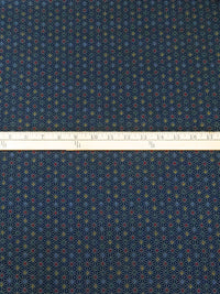 Midnight Navy/Off-White/Firebrick/Multi 100% Cotton Geometric Print Quilt Weight Woven - Sevenberry By Robert Kaufman - 44W