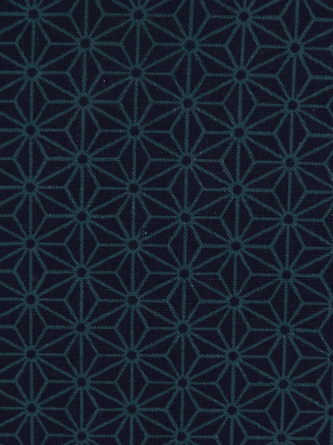 Midnight Navy/Japanese Indigo 100% Cotton Geometric Print Quilt Weight Woven - Sevenberry By Robert Kaufman - 43W
