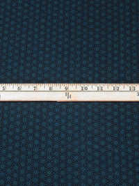 Midnight Navy/Japanese Indigo 100% Cotton Geometric Print Quilt Weight Woven - Sevenberry By Robert Kaufman - 43W