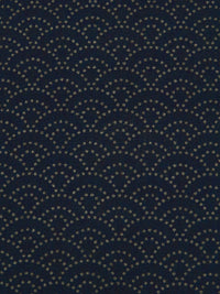 Midnight Navy/Dark Gray 100% Cotton Dot Arches Print Kasuri Shirt Weight Woven - Sevenberry By Robert Kaufman - 43W