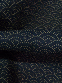 Midnight Navy/Dark Gray 100% Cotton Dot Arches Print Kasuri Shirt Weight Woven - Sevenberry By Robert Kaufman - 43W