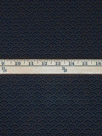 Midnight Navy/Dark Gray 100% Cotton Dot Arches Print Kasuri Shirt Weight Woven - Sevenberry By Robert Kaufman - 43W