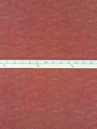 Dark Muted Red/Beige 100% Cotton Dot Print Kasuri Shirt Weight Woven - Sevenberry By Robert Kaufman - 43W