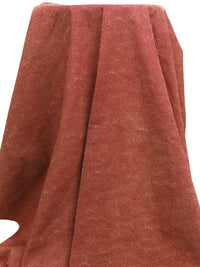 Dark Muted Red/Beige 100% Cotton Dot Print Kasuri Shirt Weight Woven - Sevenberry By Robert Kaufman - 43W