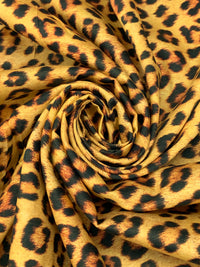 Dandelion/Black 100% Cotton Animal Print Extra Wide Sateen Shirting - Robert Kaufman - 108W