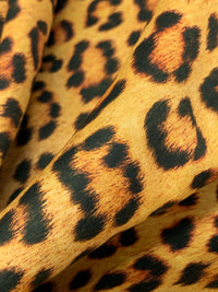 Dandelion/Black 100% Cotton Animal Print Extra Wide Sateen Shirting - Robert Kaufman - 108W