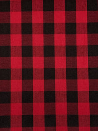 Classic Red/Black 100% Cotton House Of Wales Plaid Shirting - Robert Kaufman - 44W