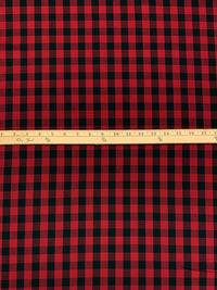 Classic Red/Black 100% Cotton House Of Wales Plaid Shirting - Robert Kaufman - 44W