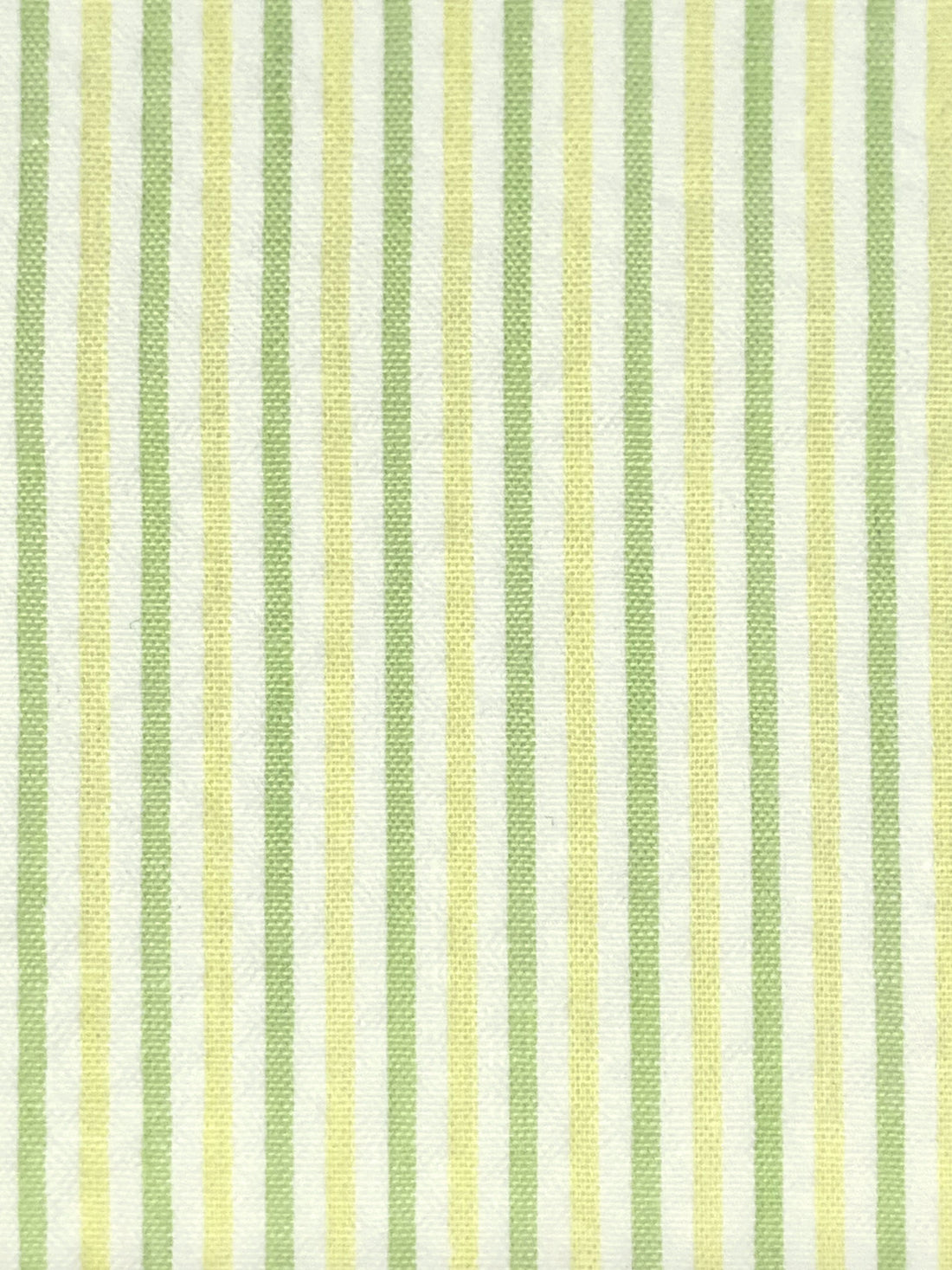 Sprout Green/Soft Yellow/White Cotton/Polyester Vertical Stripe Weave Seersucker Shirt Weight Woven - Robert Kaufman - 57W