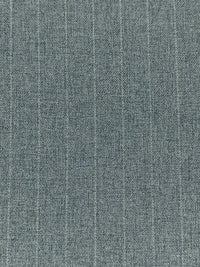 Cool Gray/White Polyester/Rayon Lexington Vertical Pinstripe Weave Suiting - Robert Kaufman - 57W