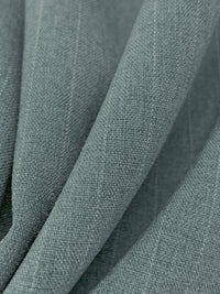 Cool Gray/White Polyester/Rayon Lexington Vertical Pinstripe Weave Suiting - Robert Kaufman - 57W