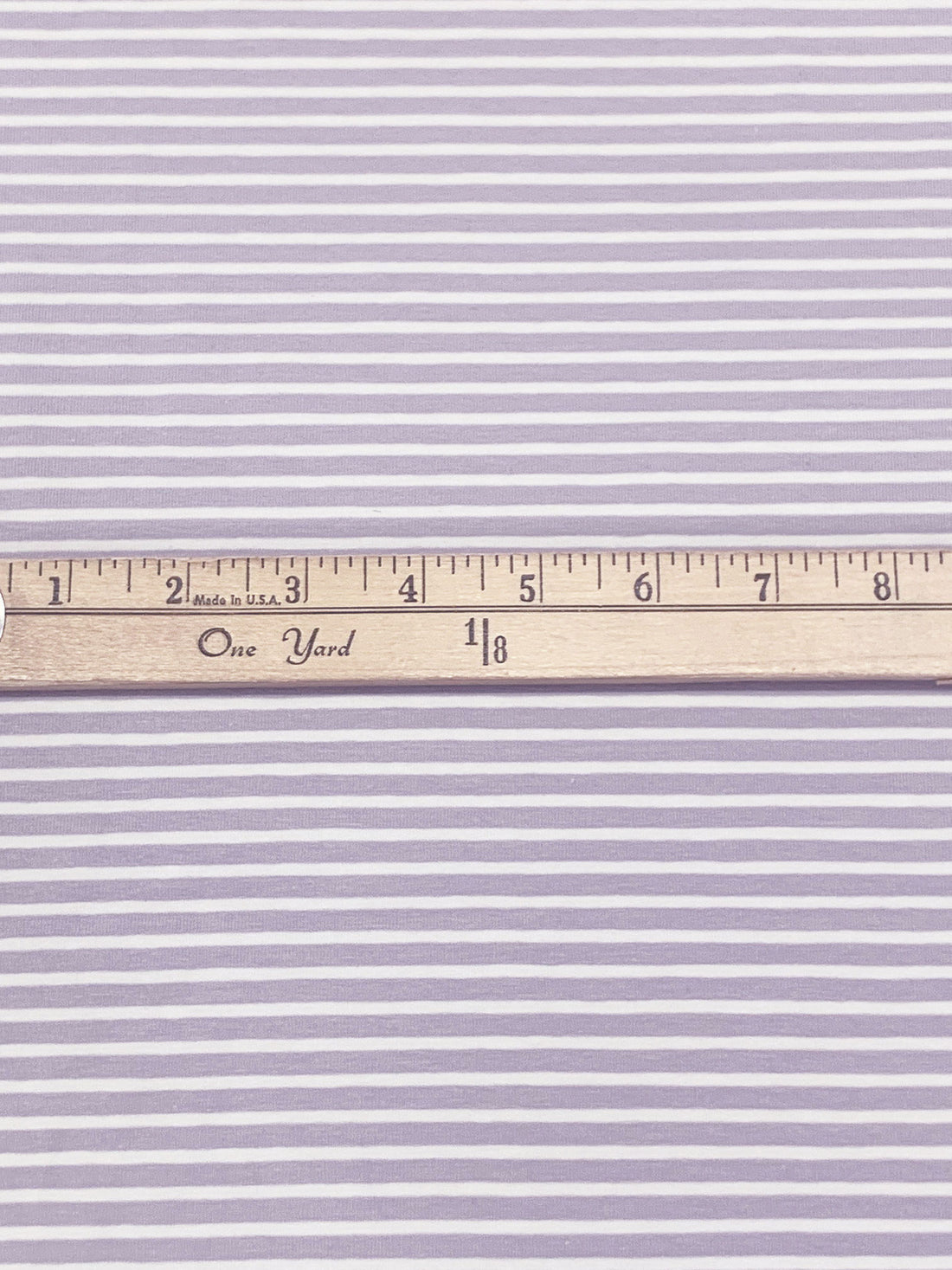 Grape Ice/White Cotton/Lycra Horizontal Yarn-Dyed Stripe Jersey Knit - Robert Kaufman - 59W