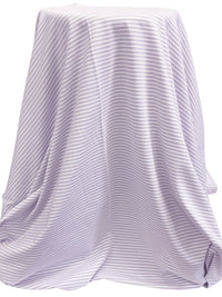 Grape Ice/White Cotton/Lycra Horizontal Yarn-Dyed Stripe Jersey Knit - Robert Kaufman - 59W