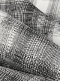 Steel/White/Black 100% Polyester Plaid Teton Performance Woven Shirting - Robert Kaufman - 56W