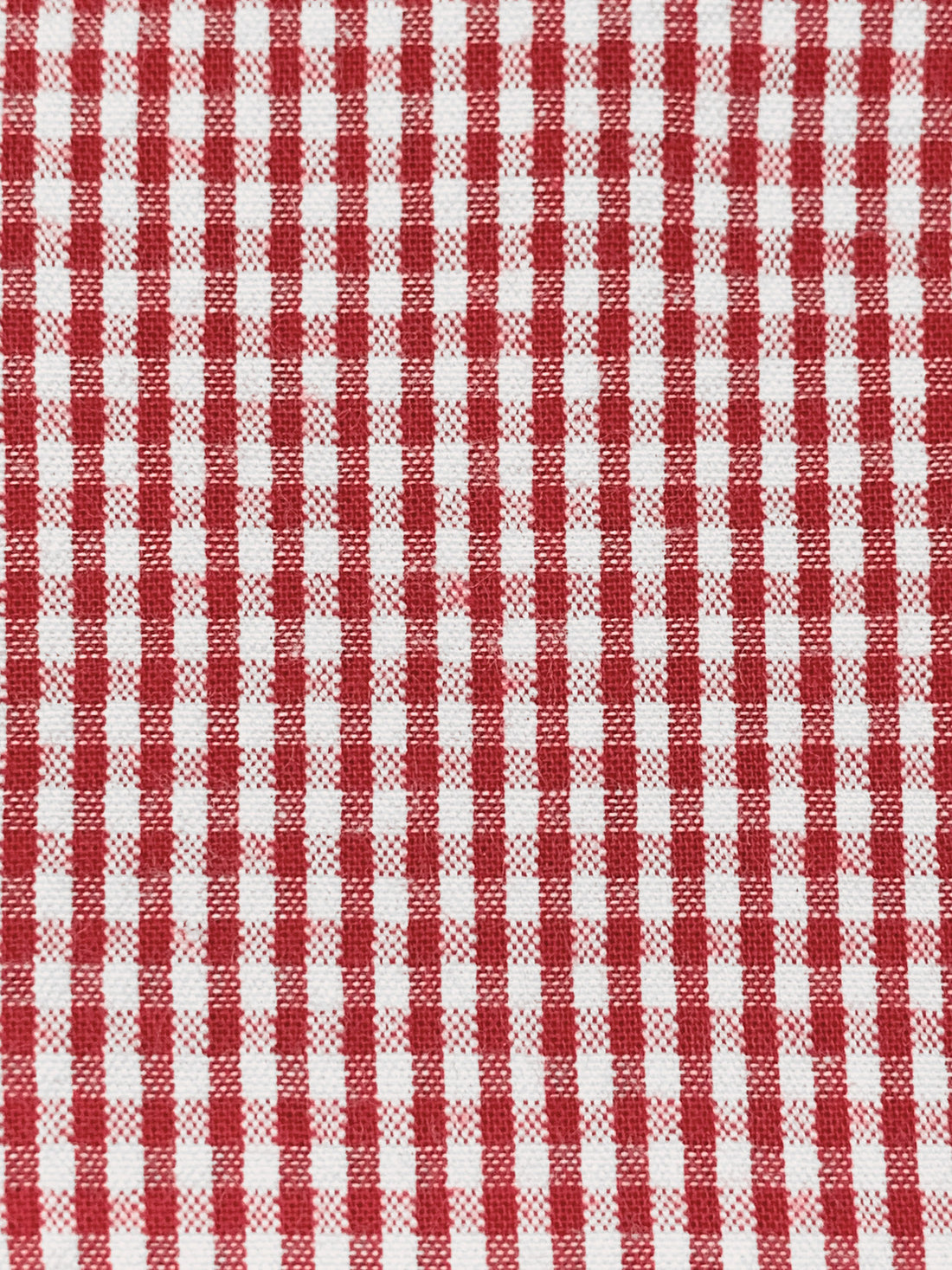 Red/White Cotton/Polyester Mini Check Seersucker - Robert Kaufman - 57W