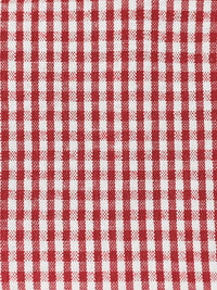 Red/White Cotton/Polyester Mini Check Seersucker - Robert Kaufman - 57W