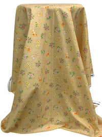 Burlywood/Moss Green/Maize/Multi 100% Cotton "Garden" Print Tropical Gardens Aloha Iki - Robert Kaufman - 44W