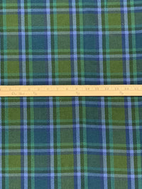 Fern Green/Vista Blue/Lapis Blue/Multi 100% Cotton Baja Blanket Plaid Weave Woven - Robert Kaufman - 43W