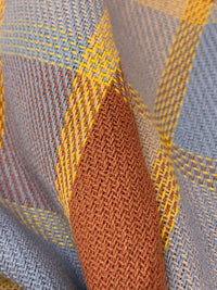 Sequoia/Light Cobalt Blue/Yellow/Multi 100% Cotton Baja Blanket Plaid Weave Woven - Robert Kaufman - 43W