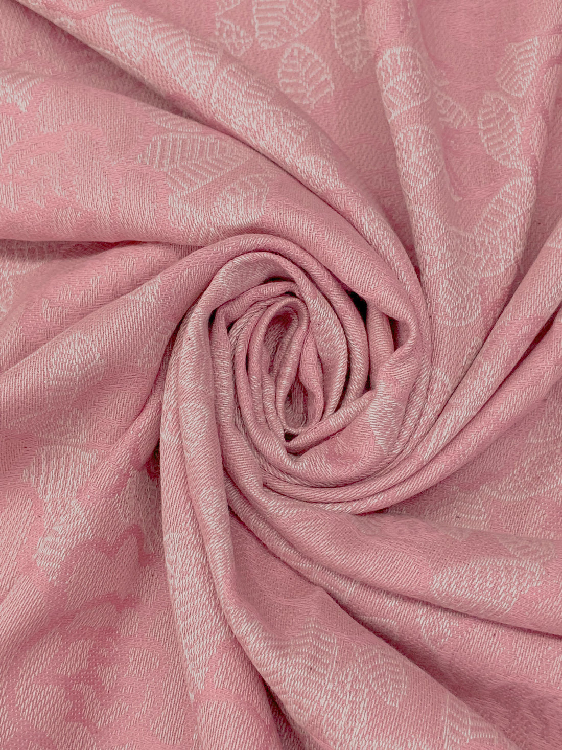 Dusty Pink/White 100% Cotton Leaf Branch Weave Loire Valley Jacquard - Robert Kaufman - 47W