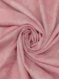 Dusty Pink/White 100% Cotton Leaf Branch Weave Loire Valley Jacquard - Robert Kaufman - 47W