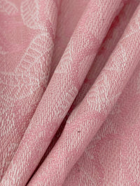 Dusty Pink/White 100% Cotton Leaf Branch Weave Loire Valley Jacquard - Robert Kaufman - 47W
