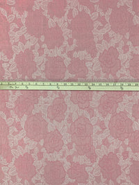 Dusty Pink/White 100% Cotton Leaf Branch Weave Loire Valley Jacquard - Robert Kaufman - 47W