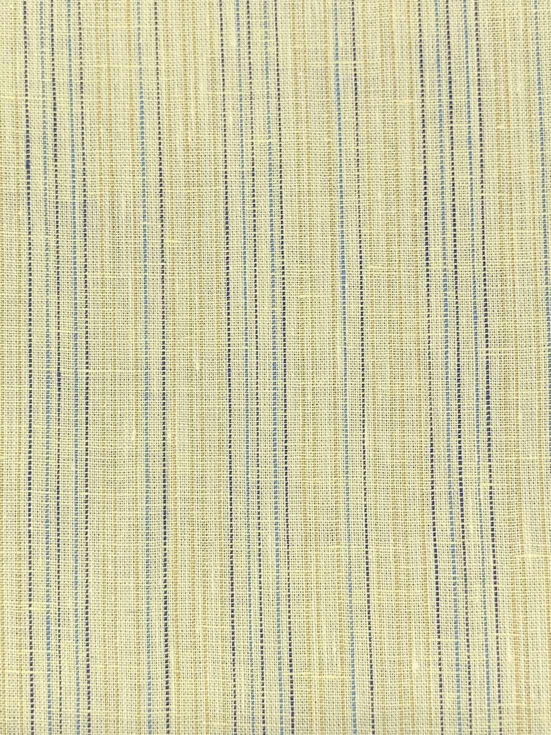 Light Goldenrod Yellow/Moonstone Blue/Pale Oak/Multi 100% Linen Vertical Stripe Weave Shirt Weight Woven - European Mill - 59W