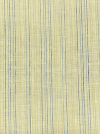 Light Goldenrod Yellow/Moonstone Blue/Pale Oak/Multi 100% Linen Vertical Stripe Weave Shirt Weight Woven - European Mill - 59W