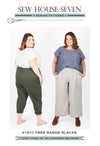 Sew House Seven Patterns - Free Range Slacks - Curvy Sizes 18-34