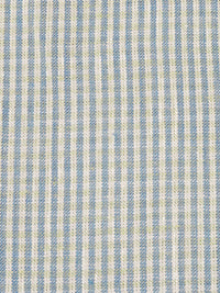 Steel Blue/Pale Misty Moss/Off-White/Multi 100% Linen Small Plaid Weave Mid-Weight Woven - European Mill - 60W