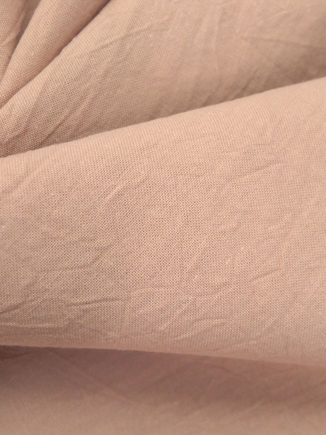 Pink Beige 100% Cotton Kona Natural Crush Quilt Weight Woven - Robert Kaufman - 42W