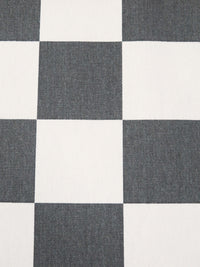 Dim Gray/Off-White 100% Cotton Check Print Canvas - Sevenberry By Robert Kaufman - 44W
