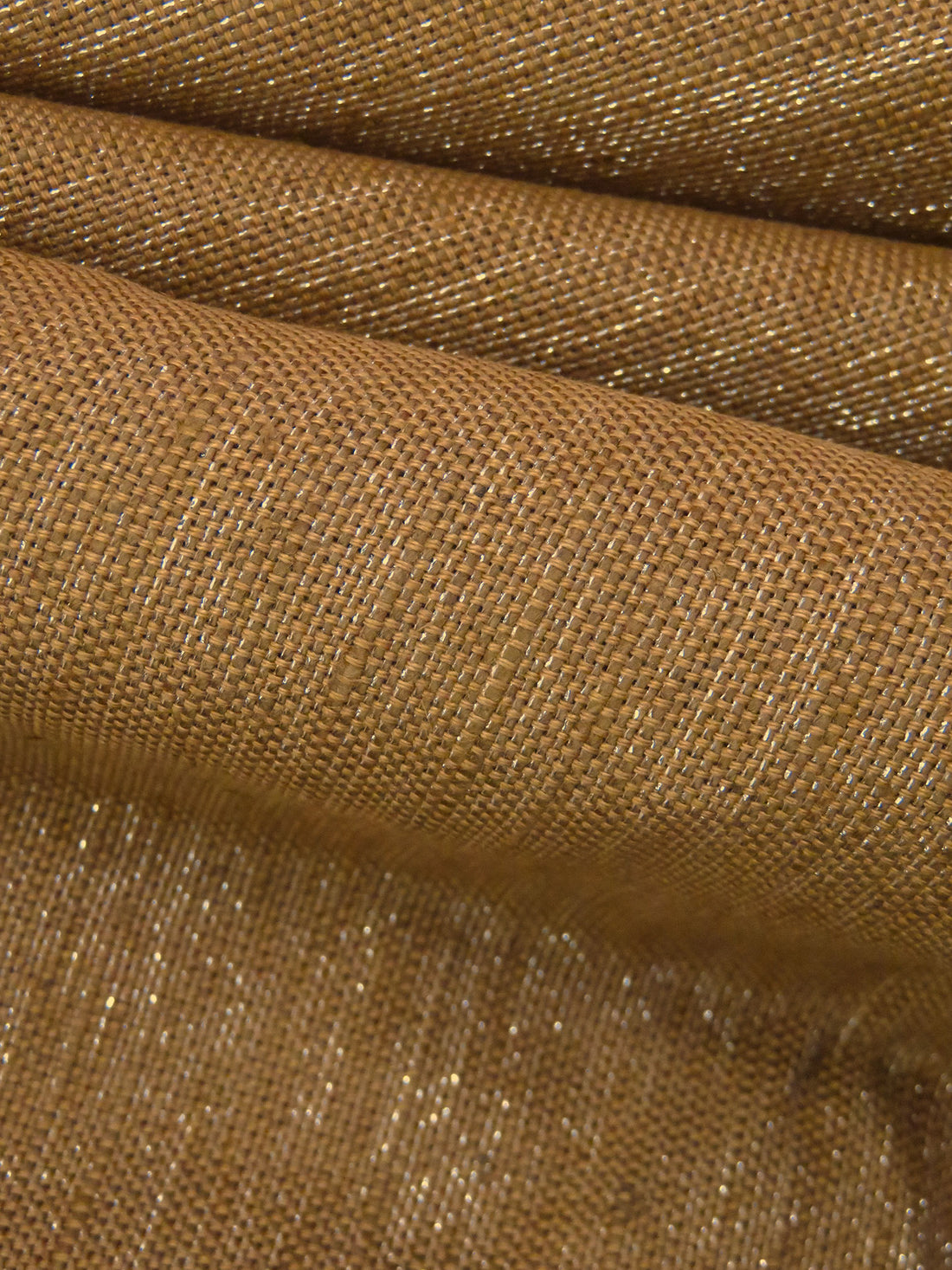 Muted Sepia/Silver Linen/Metallic Suiting - European Mill - 58W