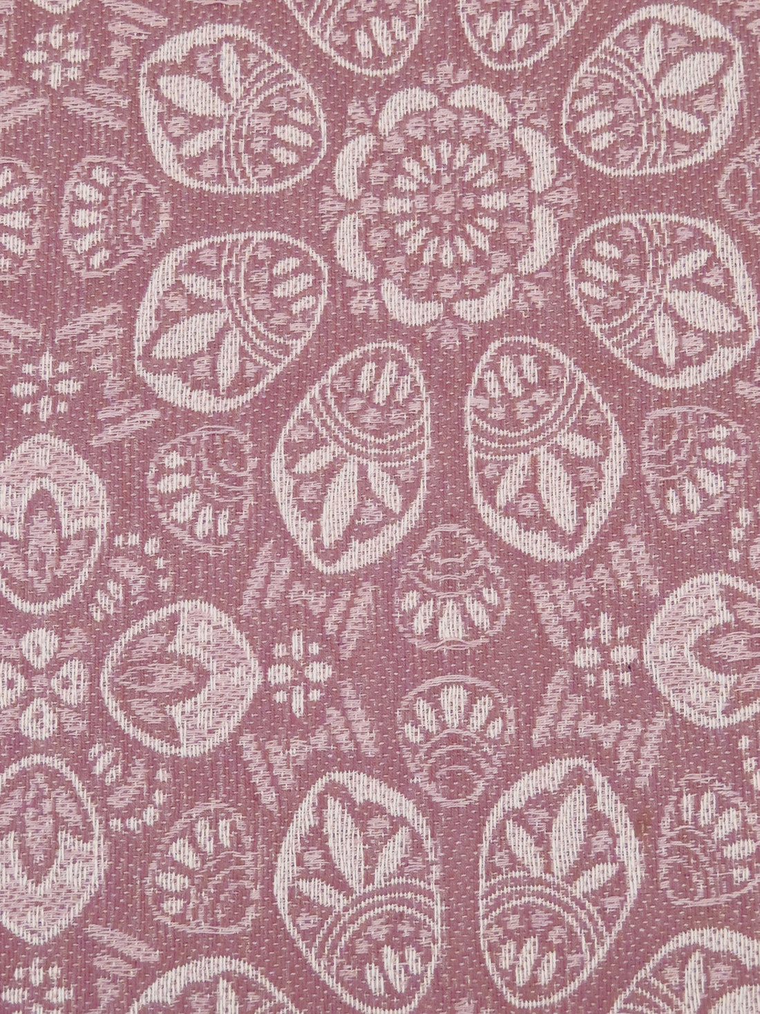 Mauve Pink/Off-White 100% Cotton Ornate Medallion Jacquard - Robert Kaufman - 46W