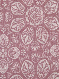 Mauve Pink/Off-White 100% Cotton Ornate Medallion Jacquard - Robert Kaufman - 46W