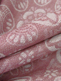 Mauve Pink/Off-White 100% Cotton Ornate Medallion Jacquard - Robert Kaufman - 46W