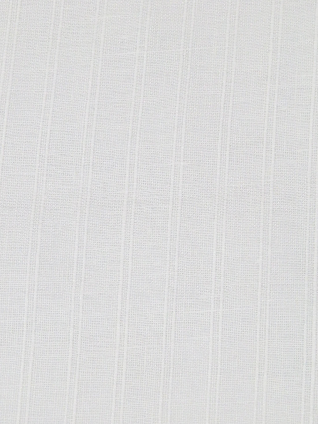 Powder White 100% Linen Vertical Stripe Weave Light-Weight Linen - European Mill - 58W