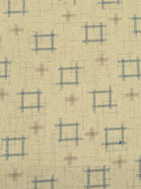 Tea-Dyed Tan 100% Cotton Crosshatch Print Quilt Weight Woven - Sevenberry By Robert Kaufman - 44W