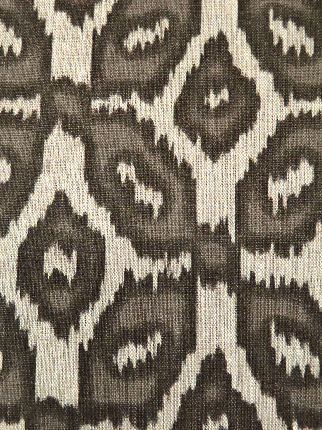 Beige/Stone Terrace/Dark Lava 100% Linen Abstract Print Canvas-Like Woven 55W