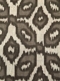 Beige/Stone Terrace/Dark Lava 100% Linen Abstract Print Canvas-Like Woven 55W