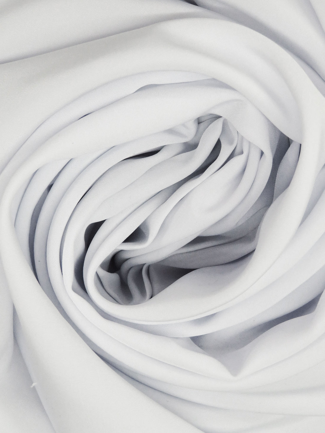 White 100% Polyester Shirt Weight Woven - Robert Kaufman - 58W