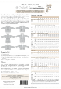 Megan Nielsen Patterns - Hovea Jacket & Coat - Size 14-34